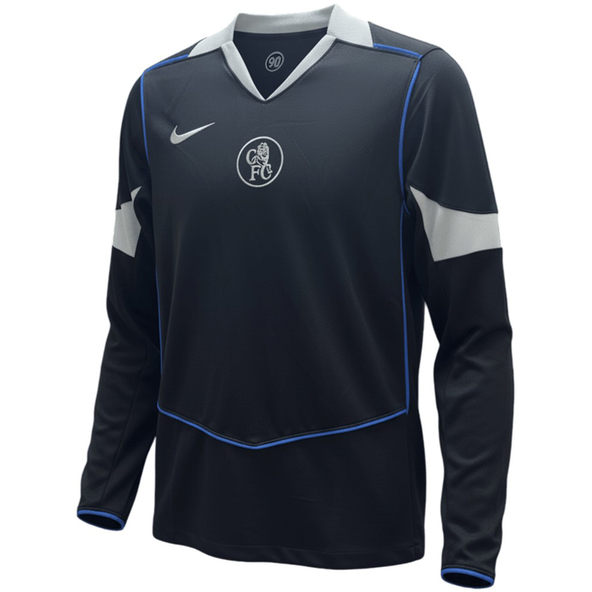 Chelsea Third Long Sleeve Soccer Jersey 2025/26 Black