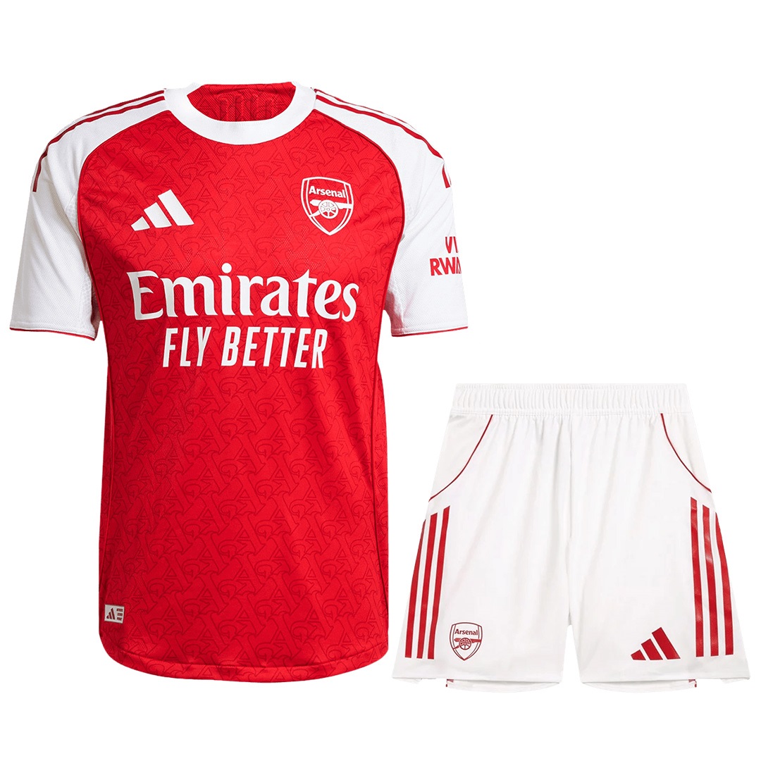 Authentic Arsenal Home Soccer Jersey Kit(Jersey+Shorts) 2025/26 Red