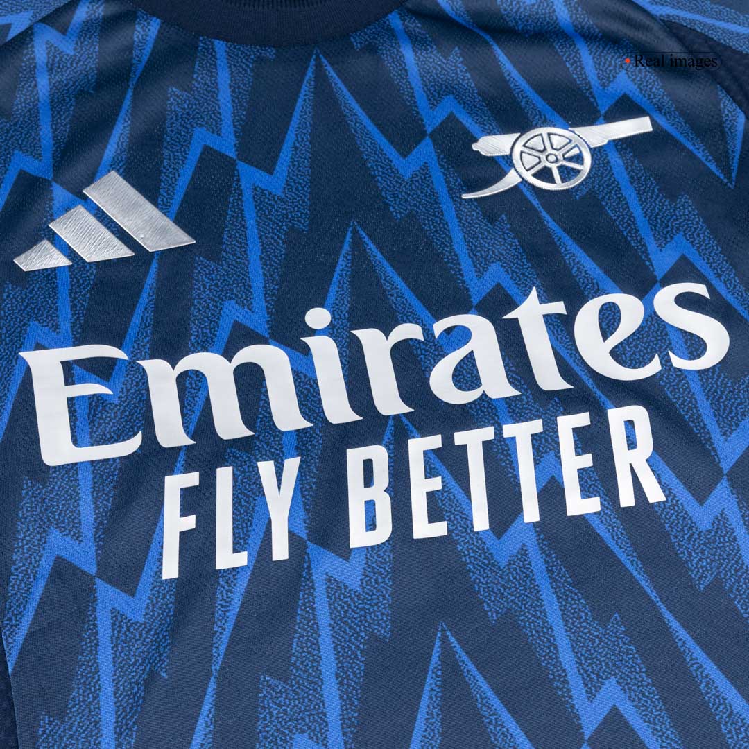 SAKA #7 Authentic Arsenal Away Soccer Jersey 2025/26 Blue