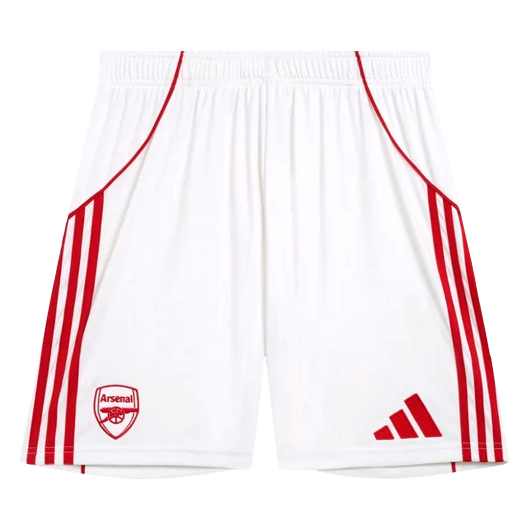 Arsenal Home Soccer Shorts 25/26 White