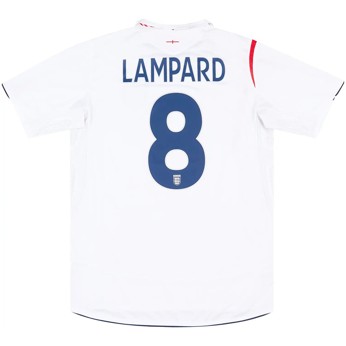 Lampard #8  England Retro Jersey Home World Cup 2006