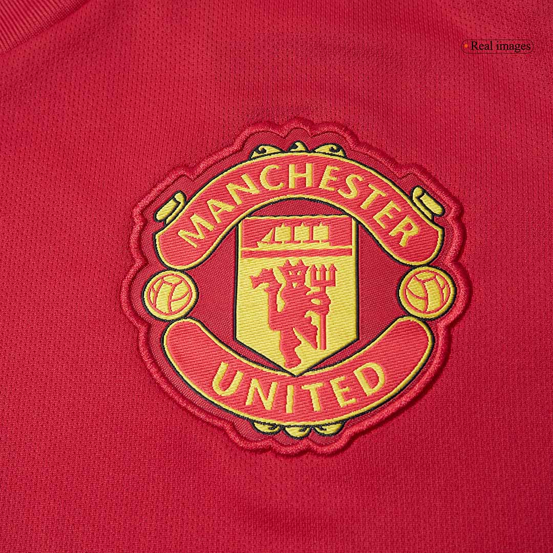 Manchester United Home Soccer Jersey Kit(Jersey+Shorts) 2025/26 Red