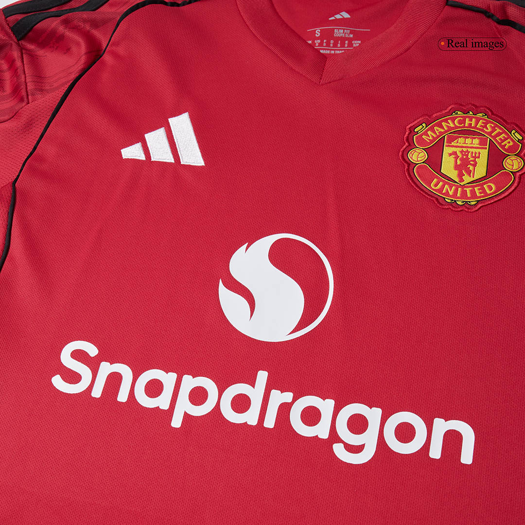 Manchester United Home Soccer Jersey Kit(Jersey+Shorts) 2025/26 Red
