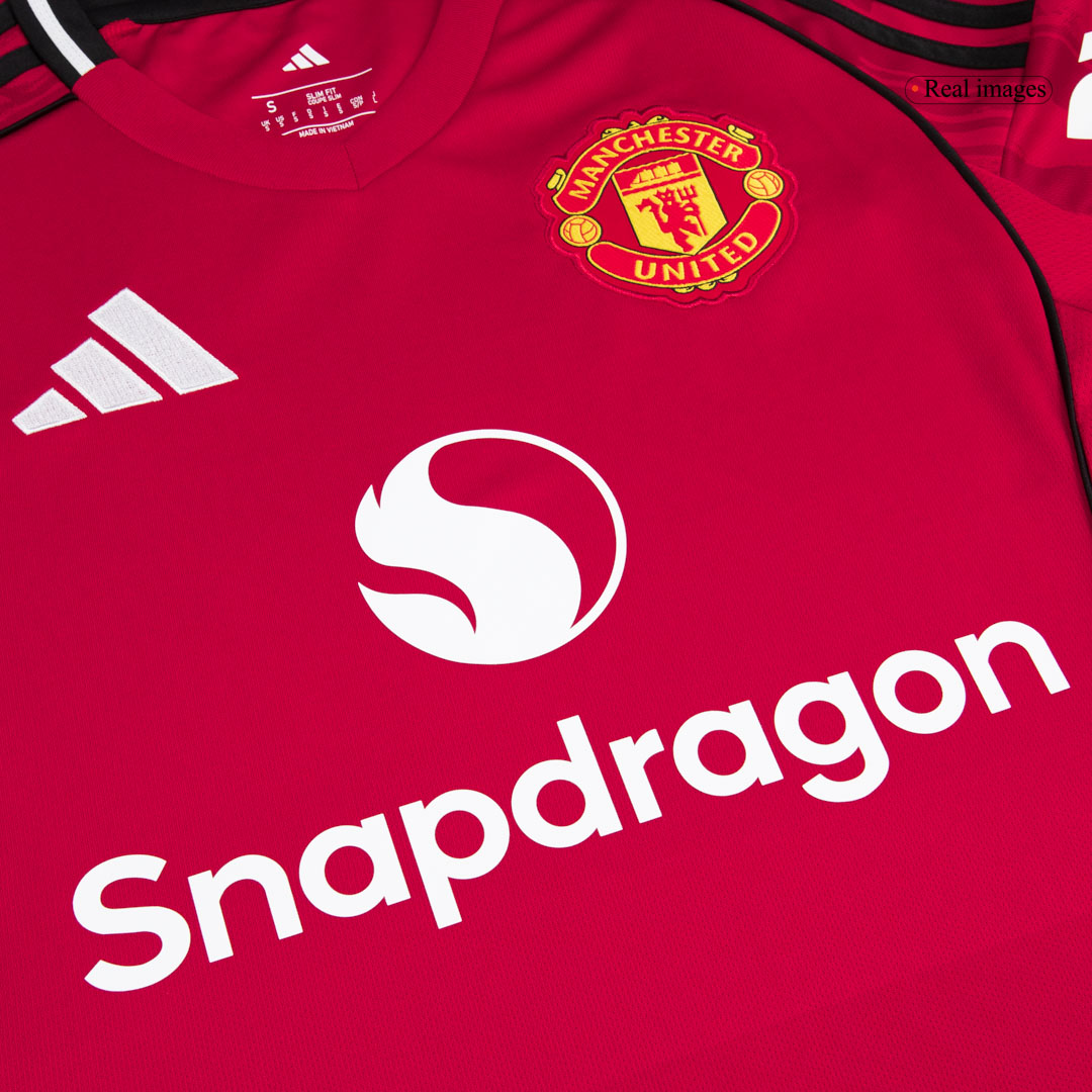 Manchester United Home Soccer Jersey Kit(Jersey+Shorts+Socks) 2025/26 Red