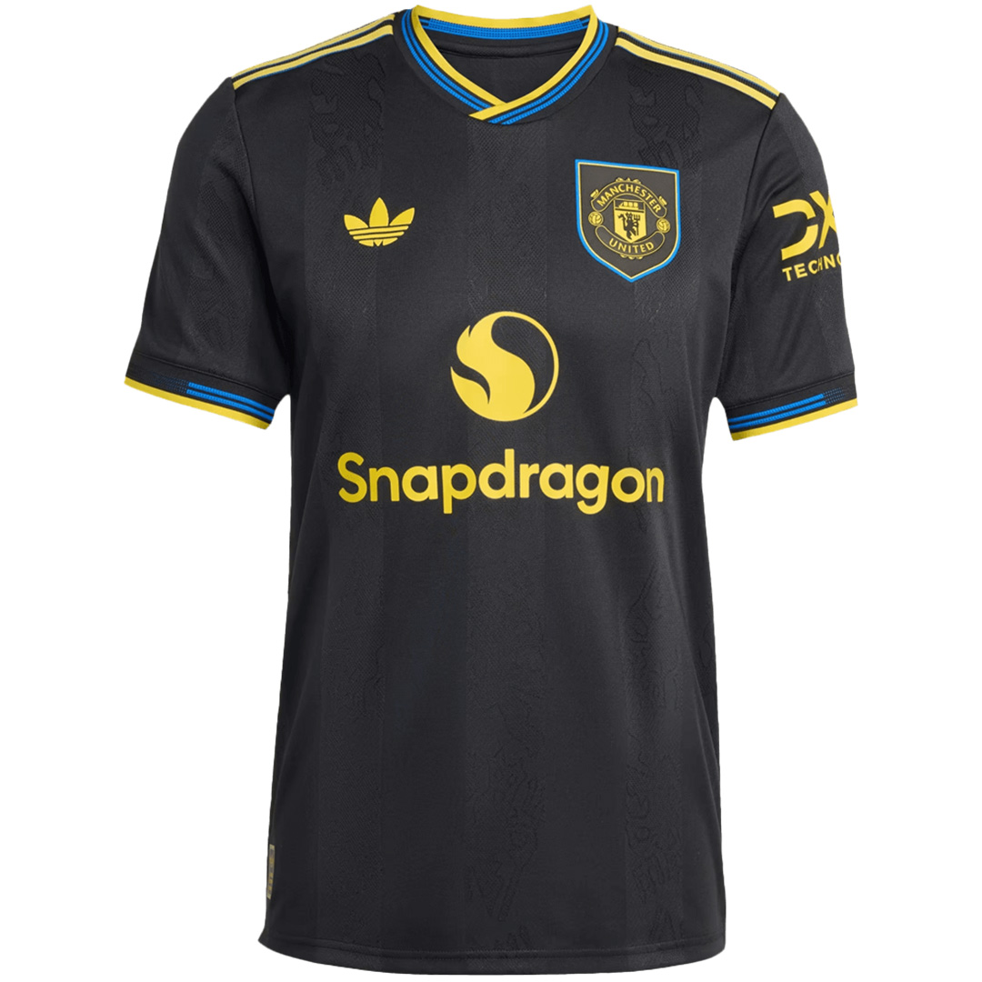 Authentic Manchester United Third Away Soccer Jersey 2025/26 Black