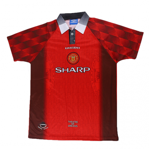 Beckham #10 Retro Manchester United Home Jersey 1996/98