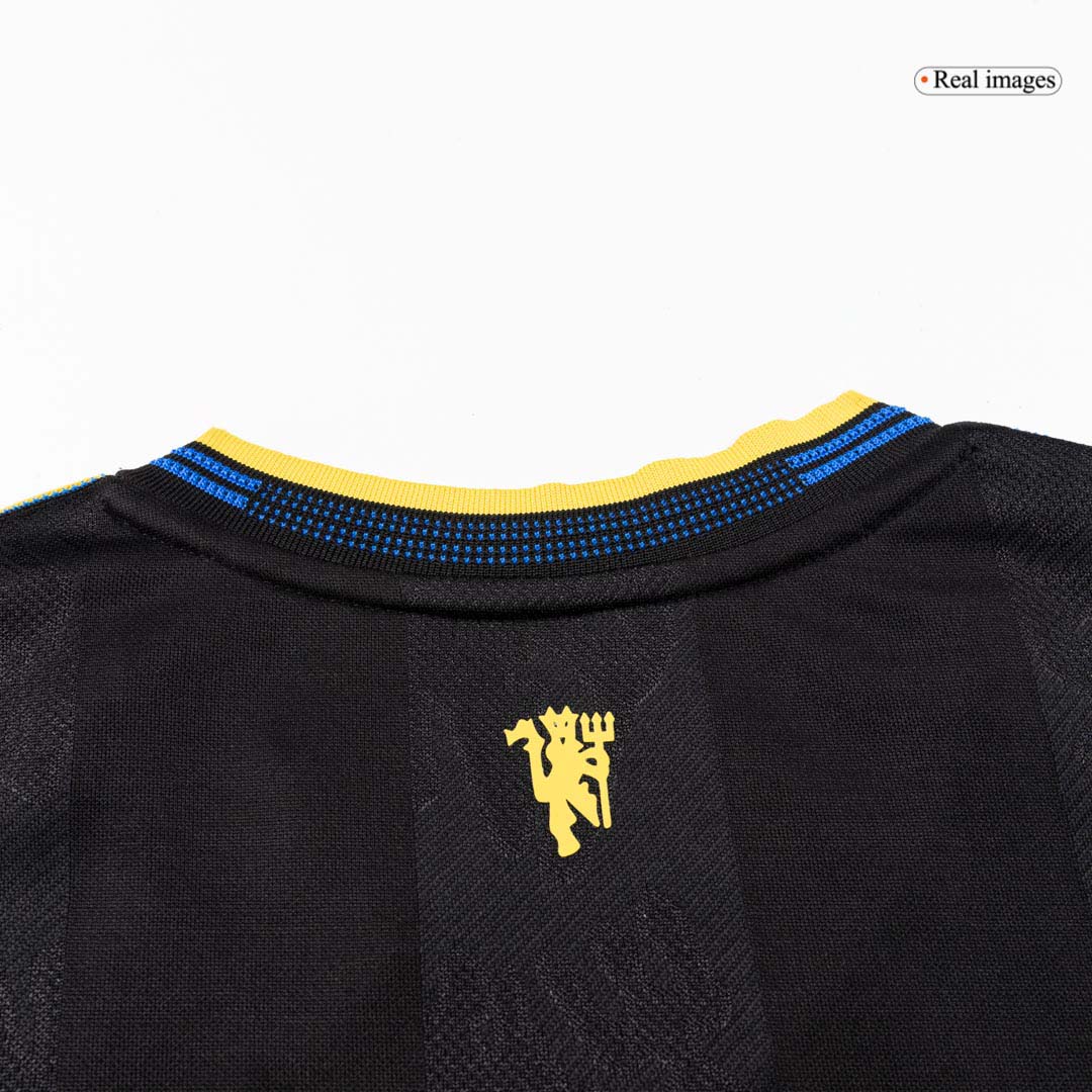 Cunha #10 Manchester United Third Jersey 2025/26 Black