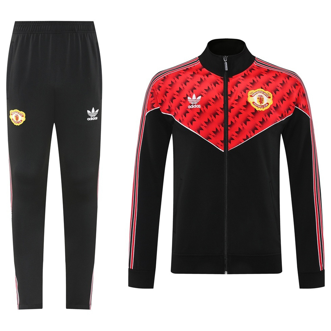 Manchester United Training Kit (Jacket+Pants) 05 Red&Black 2025/26