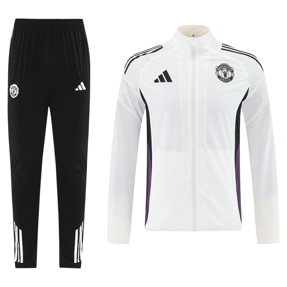 Manchester United Training Tracksuit Kit(Top+Pants) 25/26 White