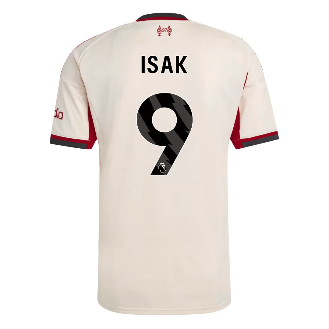 ISAK #9 Liverpool Away Soccer Jersey 25/26 White