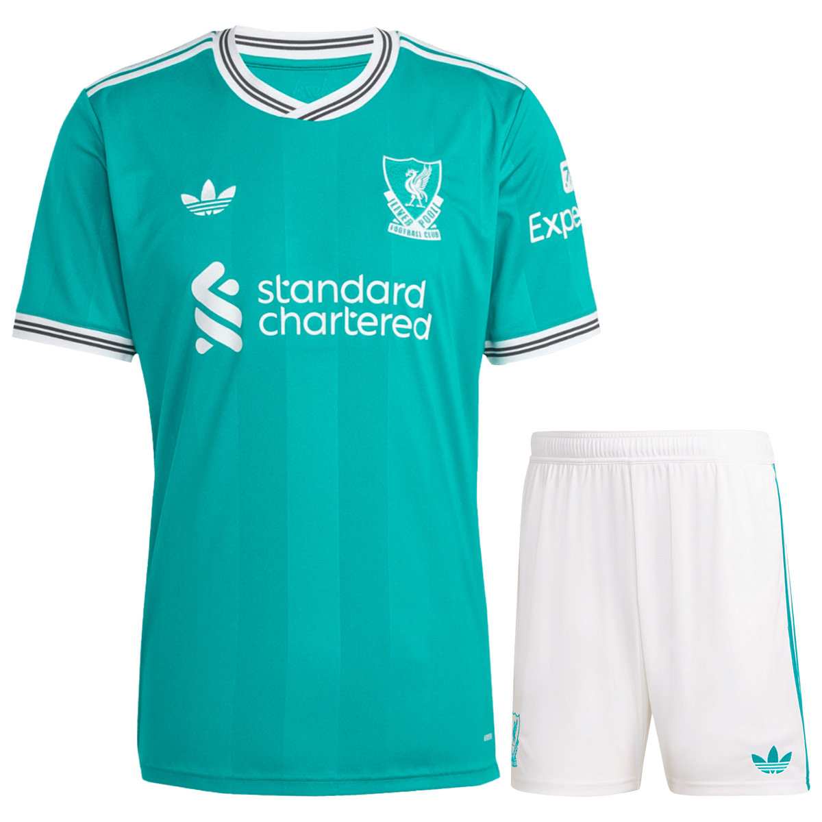 25/26 Liverpool Third Soccer Jersey Kit(Jersey+Shorts) Green