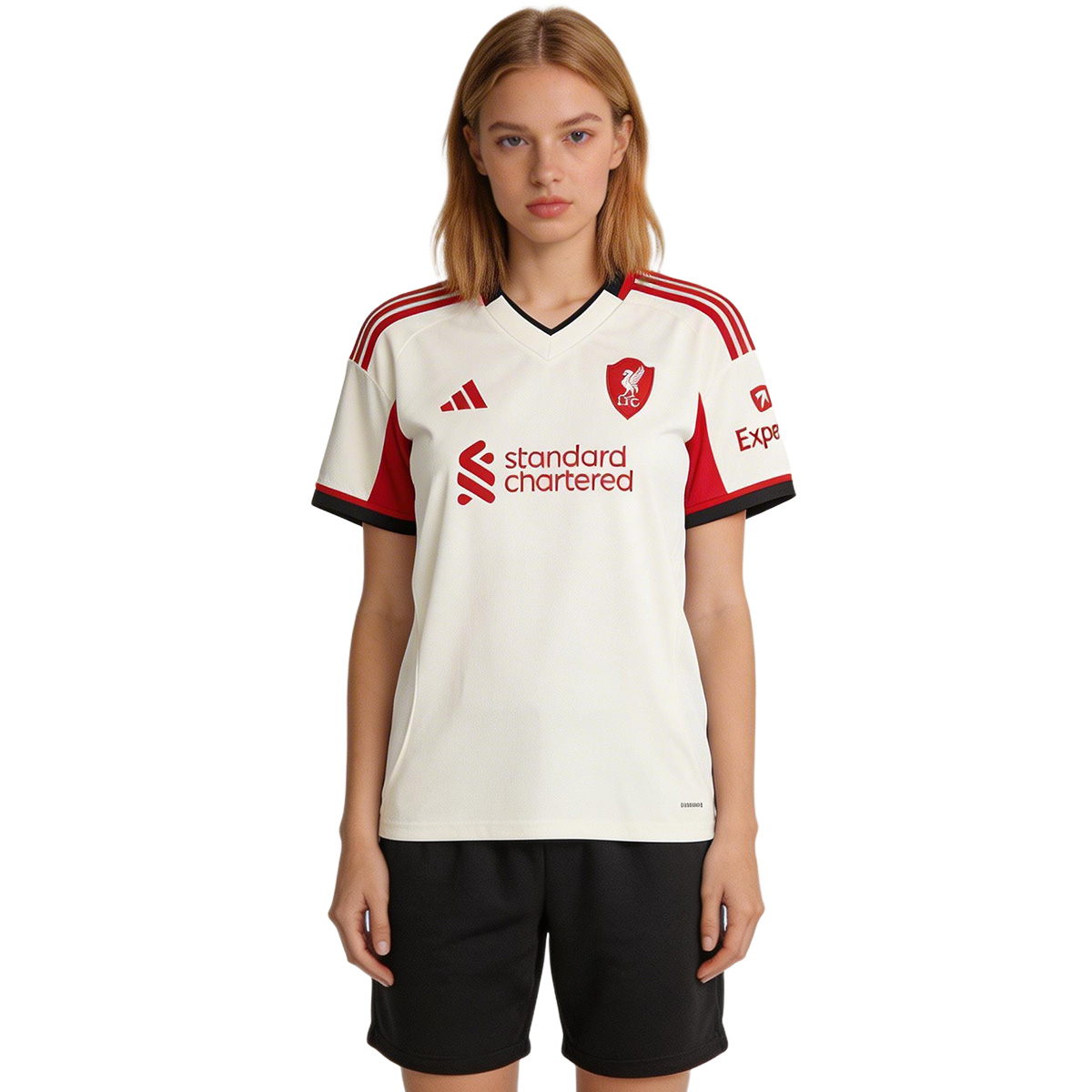 Women's Liverpool Away Soccer Jersey 25/26 White