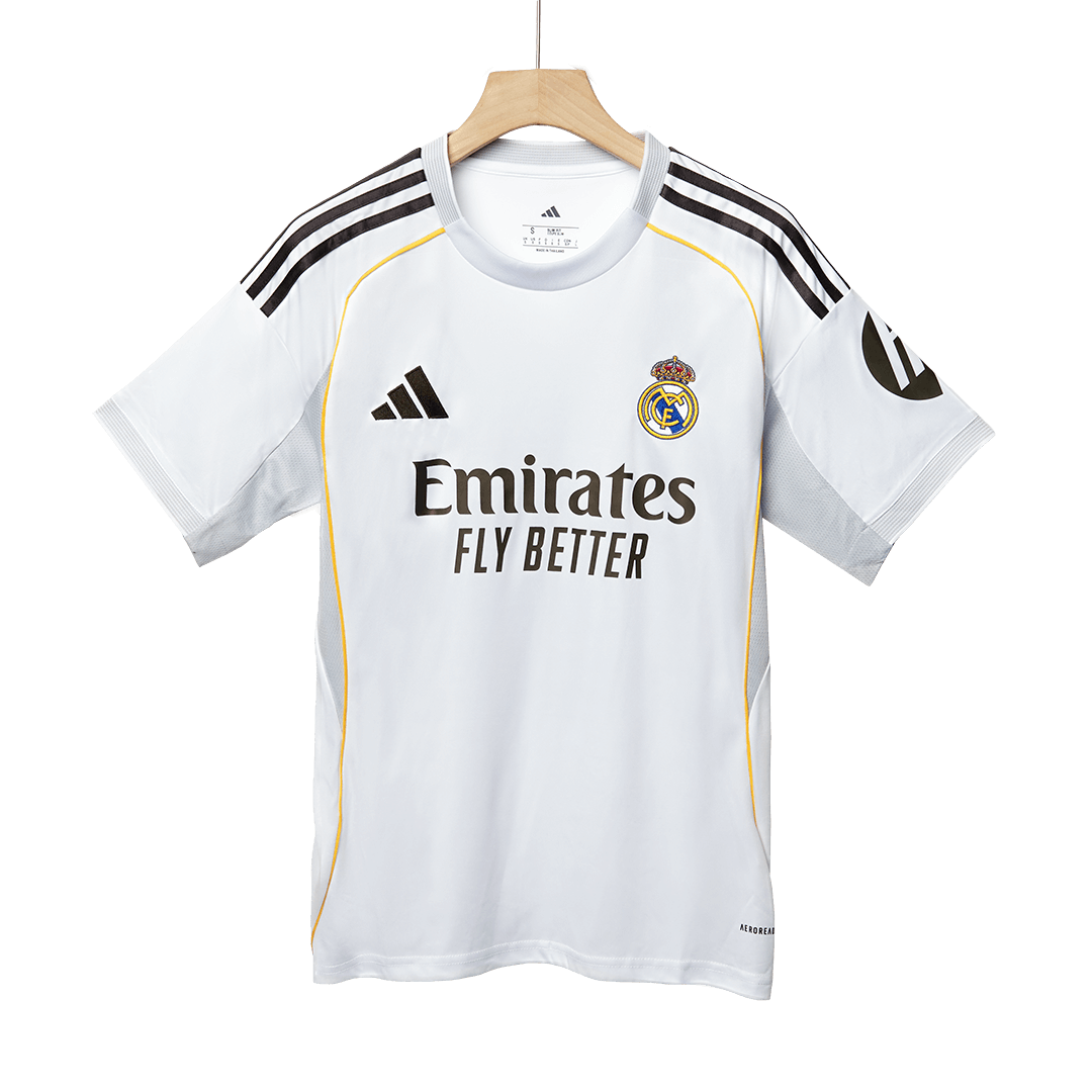 BELLINGHAM #5 Real Madrid Home Soccer Jersey 2025/26 White