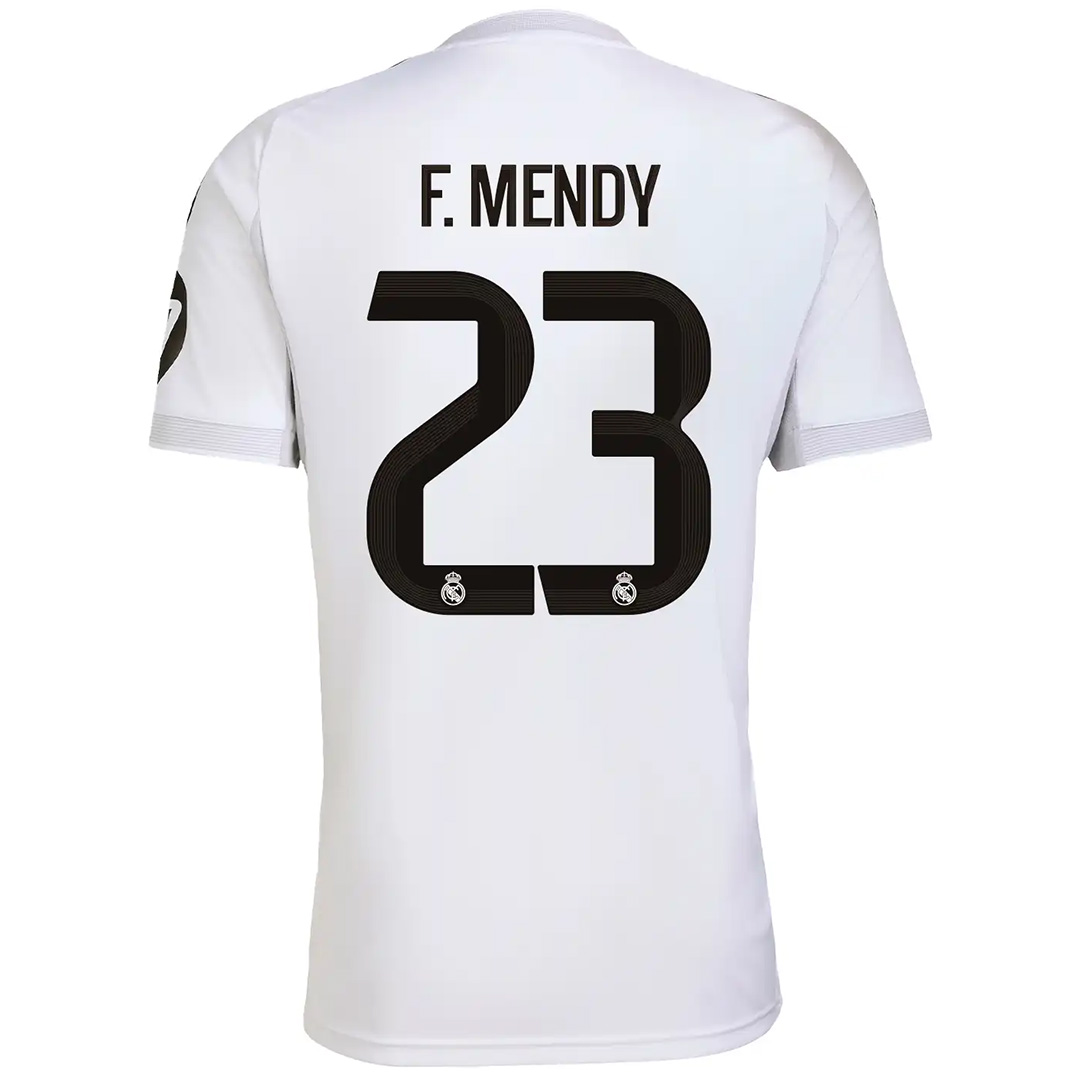 F.MENDY #23 Real Madrid Home Soccer Jersey 2025/26 White
