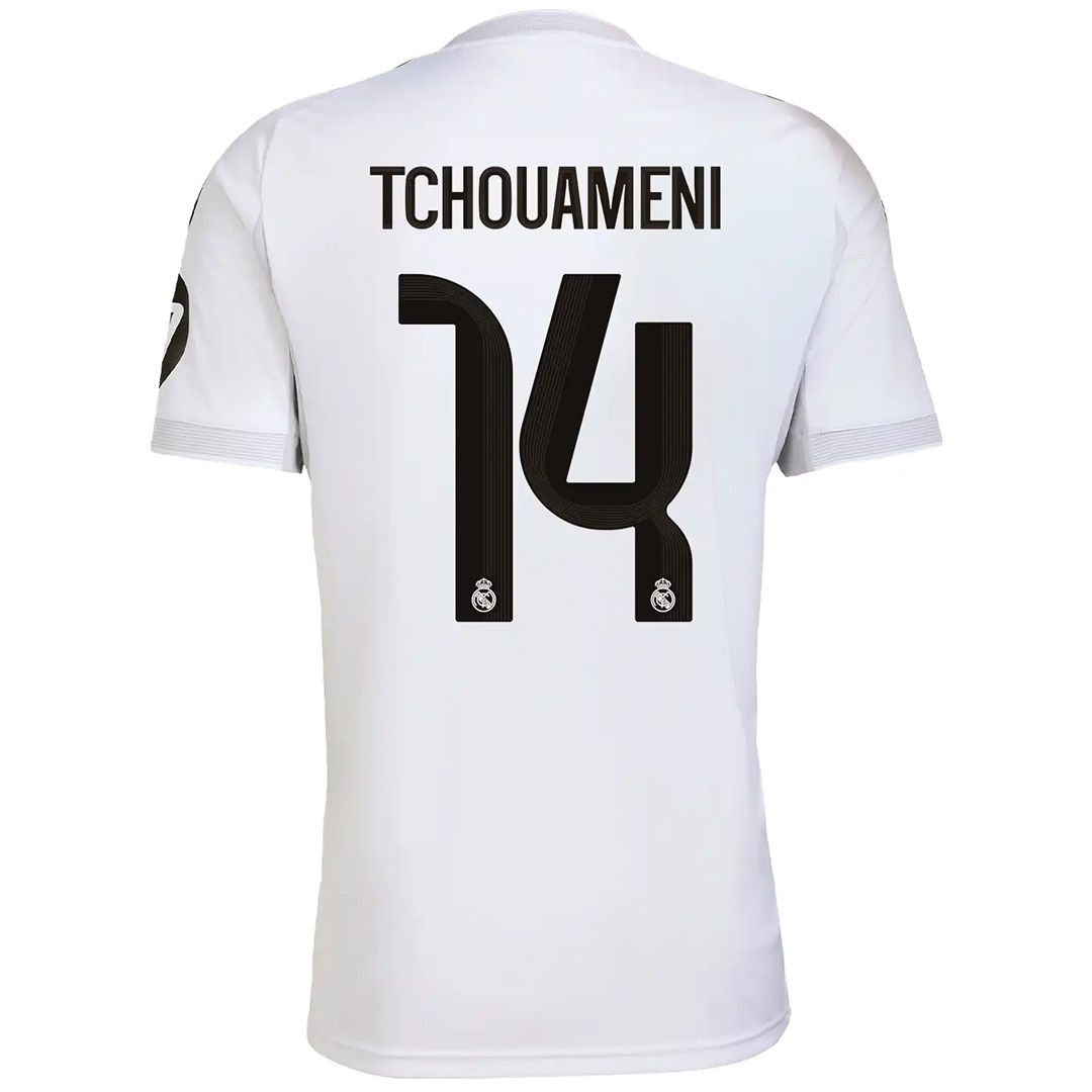 TCHOUAMENI #14 Real Madrid Home Soccer Jersey 2025/26 White