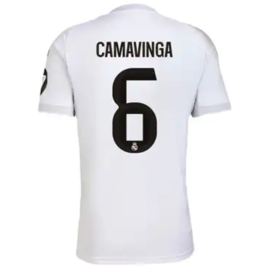 CAMAVINGA #6 Real Madrid Home Soccer Jersey 2025/26 White