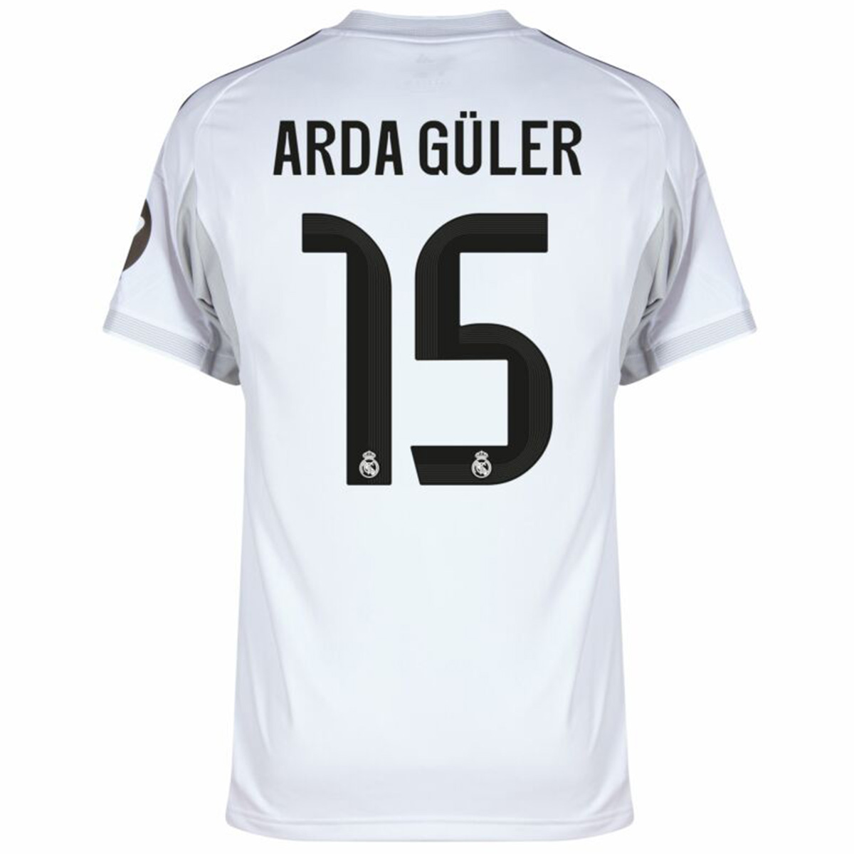 ARDA GÜLER #15 Real Madrid Home Soccer Jersey 2025/26 White