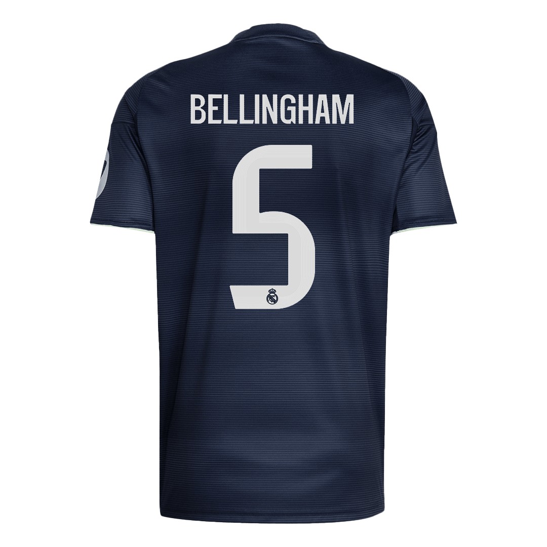 BELLINGHAM #5 Real Madrid Away Soccer Jersey 2025/26 Navy