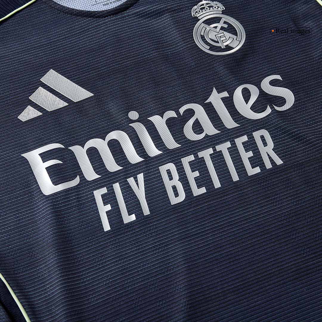 Authentic Real Madrid Away Soccer Jersey Kit(Jersey+Shorts) 2025/26 Navy