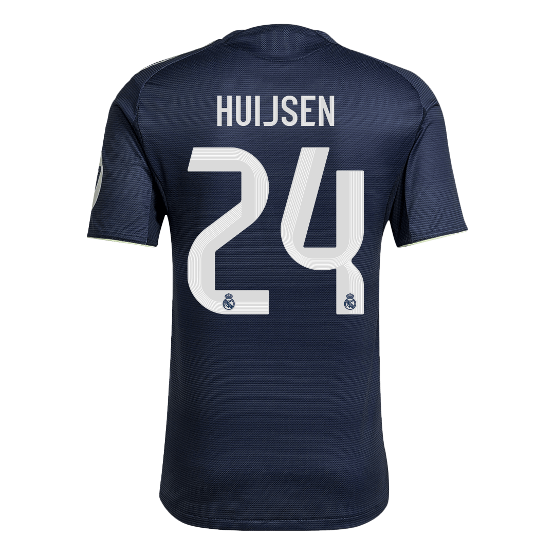 HUIJSEN #24 Authentic Real Madrid Away Soccer Jersey 2025/26 Navy