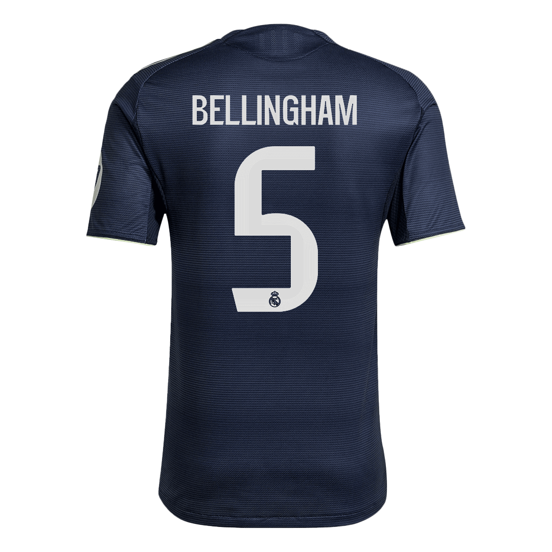 BELLINGHAM #5 Authentic Real Madrid Away Soccer Jersey 2025/26 Navy