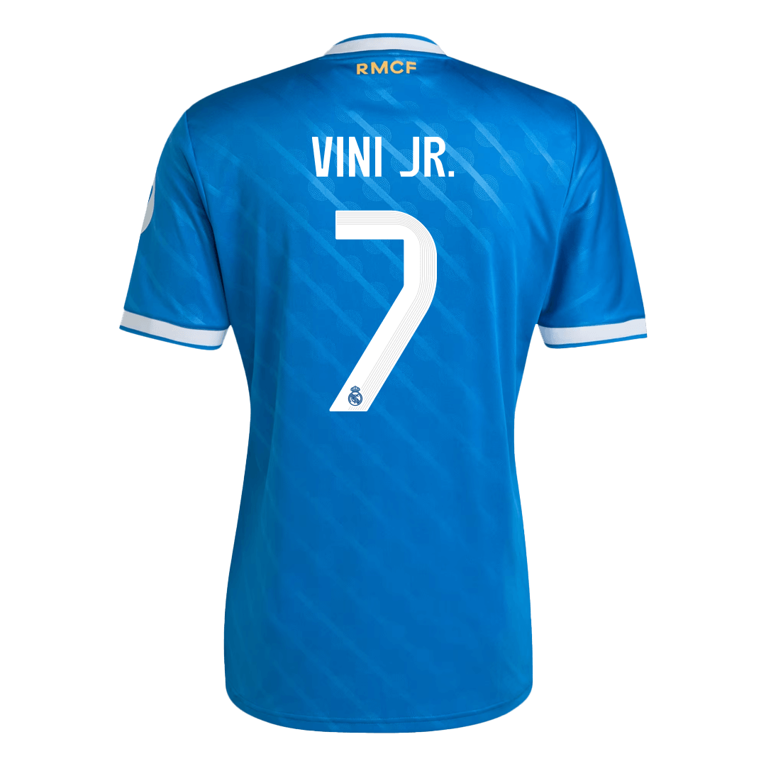 VINI JR. #7 Real Madrid Third Away Soccer Jersey 2025/26 Blue