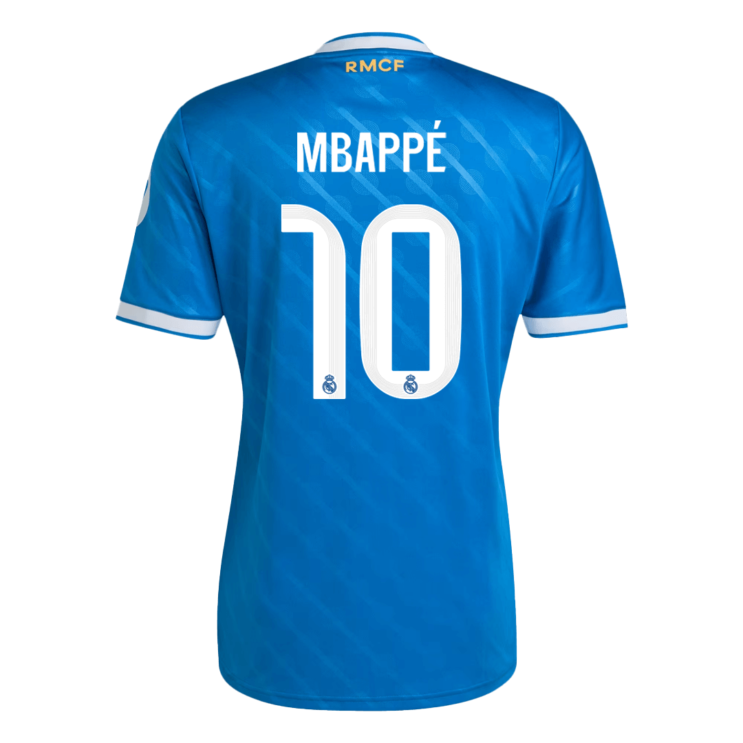 MBAPPÉ #10 Real Madrid Third Soccer Jersey 2025/26 Blue