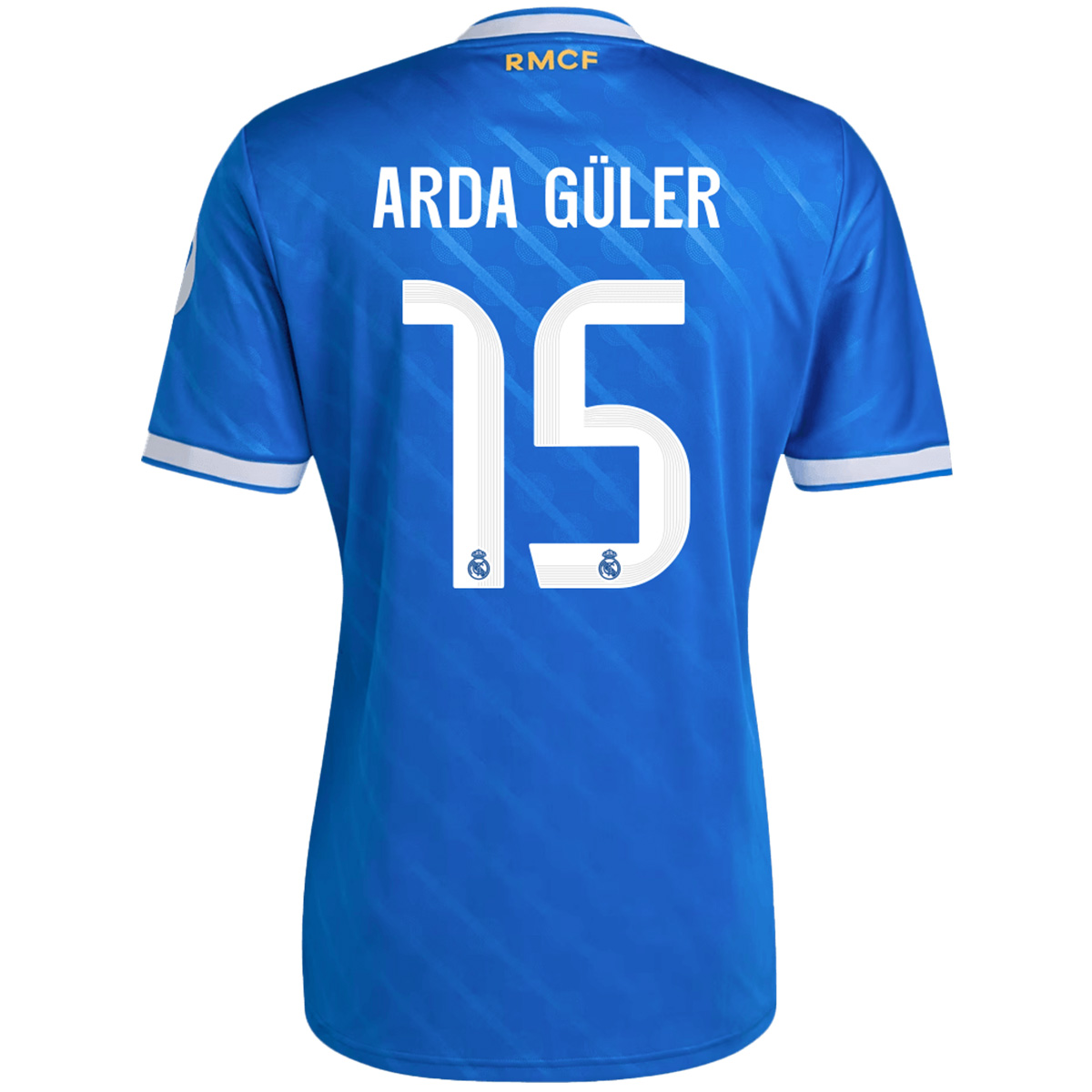 ARDA GÜLER #15 Real Madrid Third Soccer Jersey 2025/26 Blue