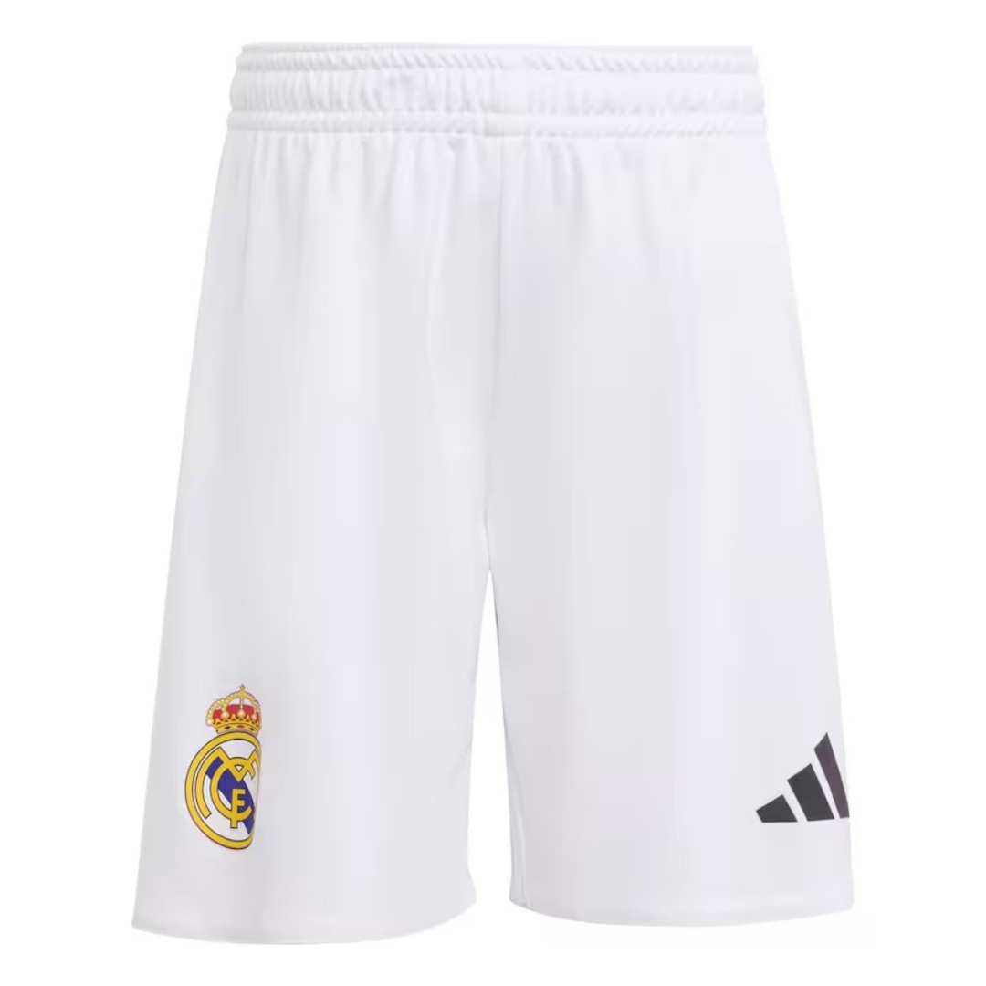 Kid's Real Madrid Home Soccer Jersey Kit(Jersey+Shorts) 2025/26 White