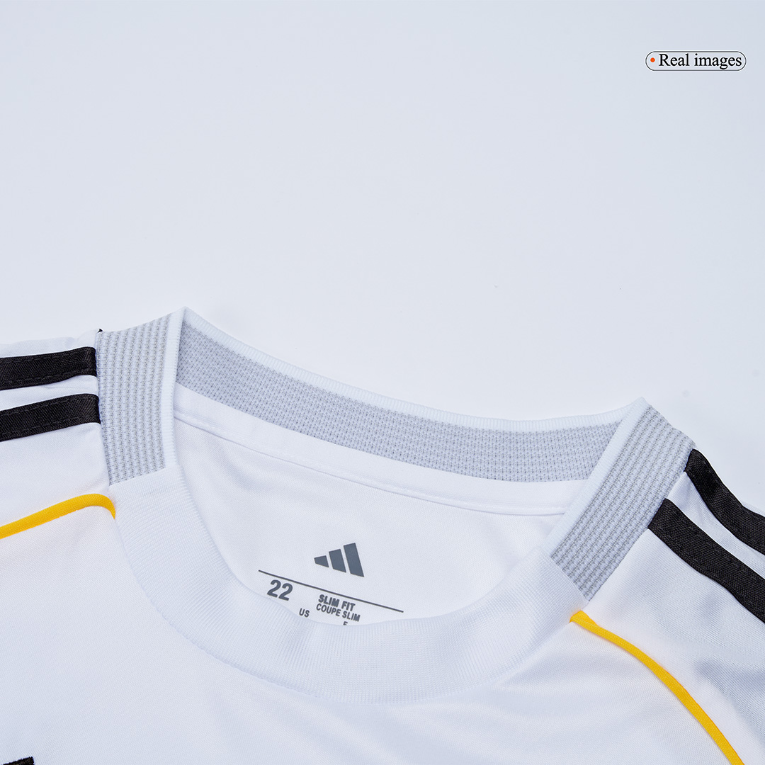 Kid's Real Madrid Home Soccer Jersey Kit(Jersey+Shorts+Socks) 2025/26 White