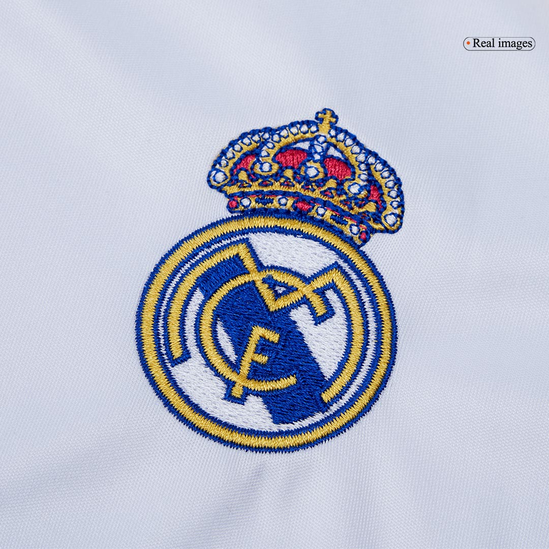 Kid's Real Madrid Home Soccer Jersey Kit(Jersey+Shorts+Socks) 2025/26 White