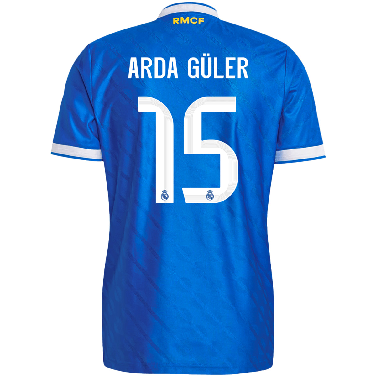 ARDA GÜLER #15 Authentic Real Madrid Third Away Soccer Jersey 2025/26 Blue