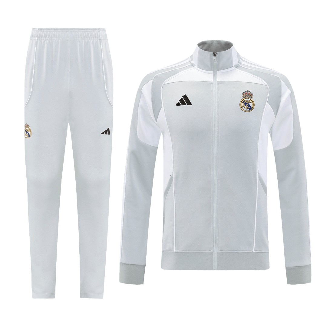 Real Madrid Training Jacket Kit(Jacket+Pants) 07 Gray 2025/26