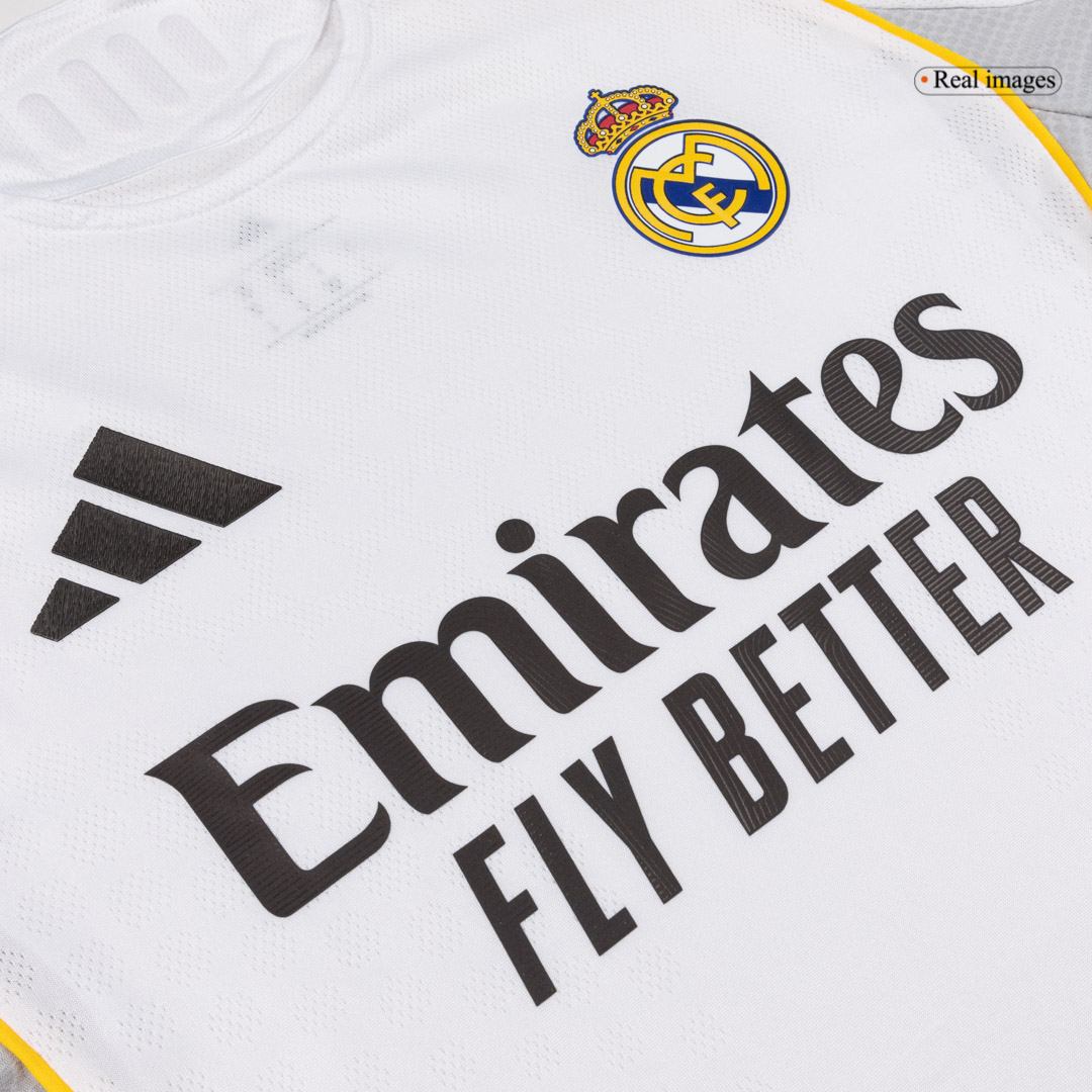 Player Version 25/26 Real Madid Home Long Sleeve Soccer Jesey White