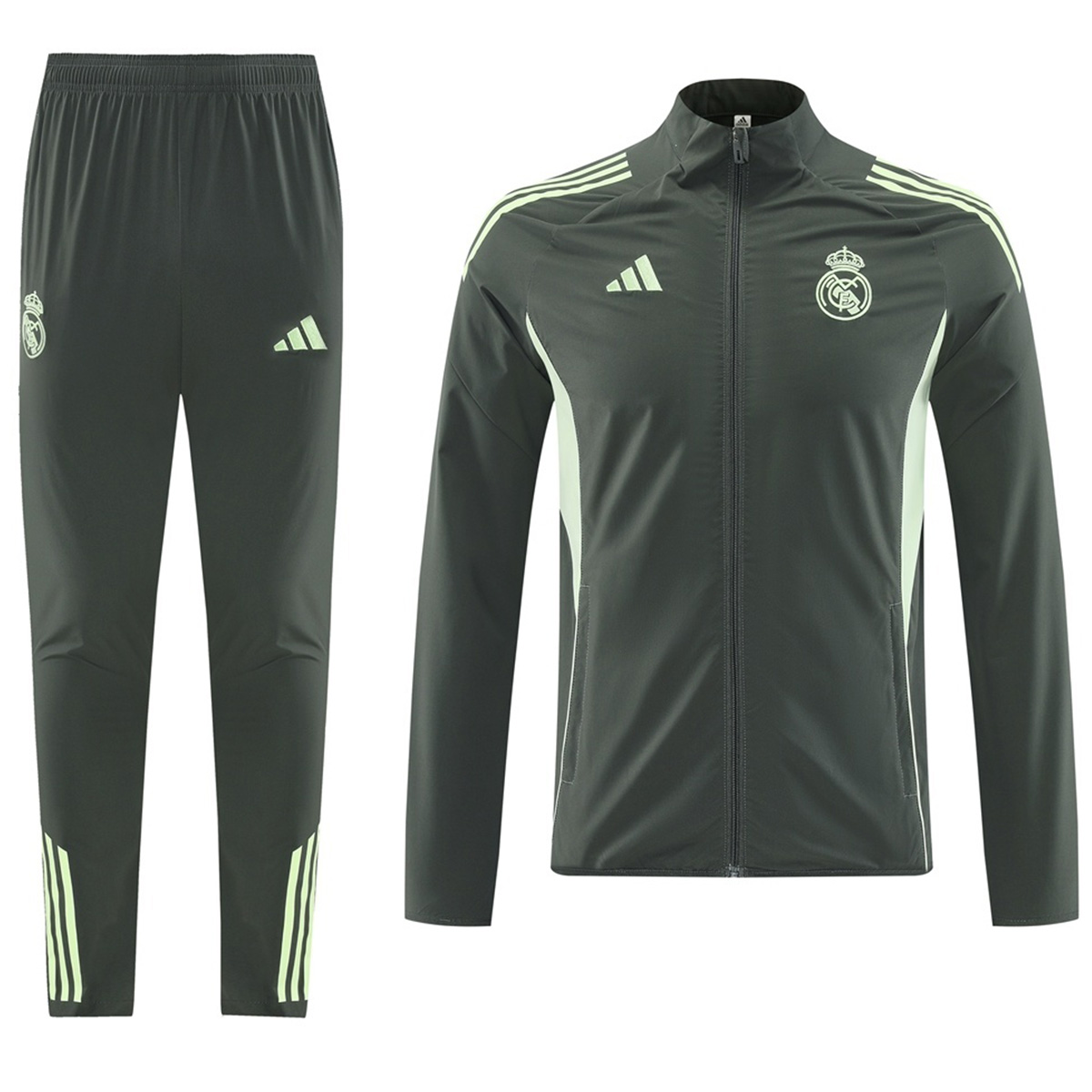 Real Madrid Training Tracksuit Kit(Top+Pants) 25/26 Green