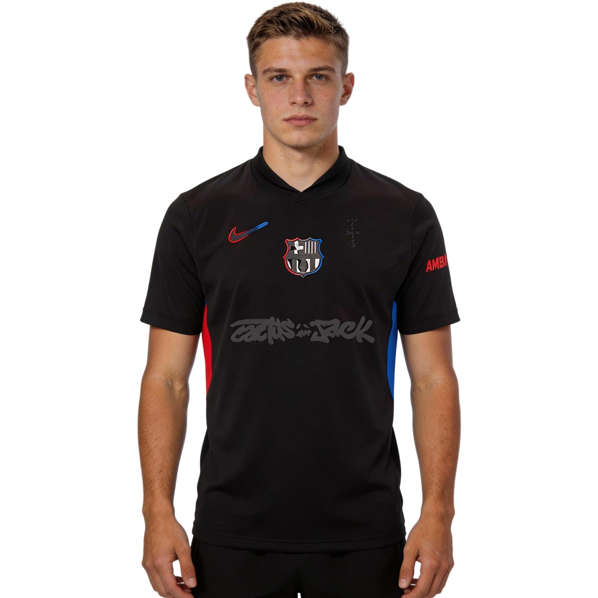 Barcelona X Travis Scott Away Soccer Jersey 2024/25 Black
