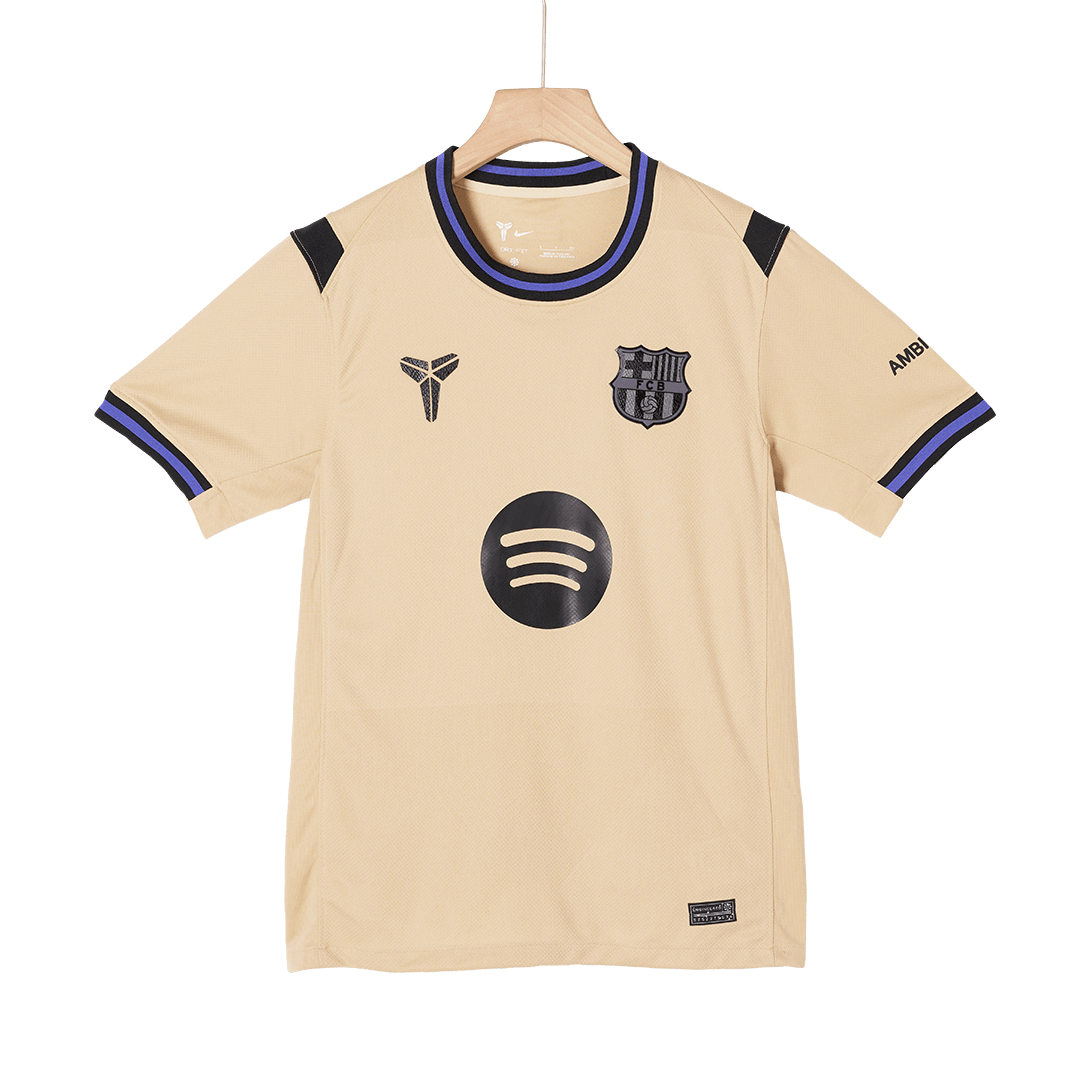 PEDRI #8 Barcelona Away Soccer Jersey 2025/26 Yellow - UCL