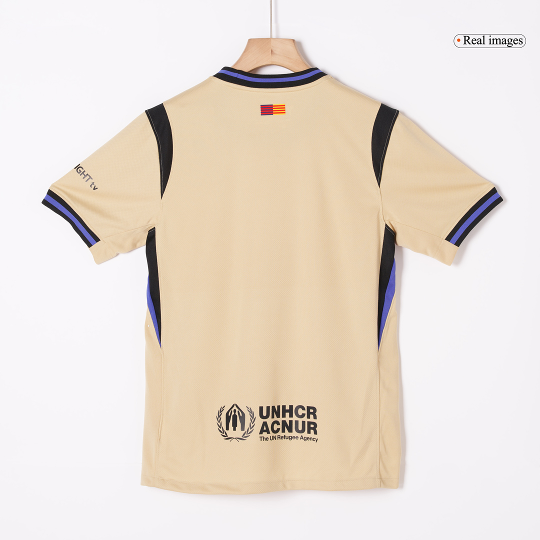 PEDRI #8 Barcelona Away Soccer Jersey 2025/26 Yellow - UCL
