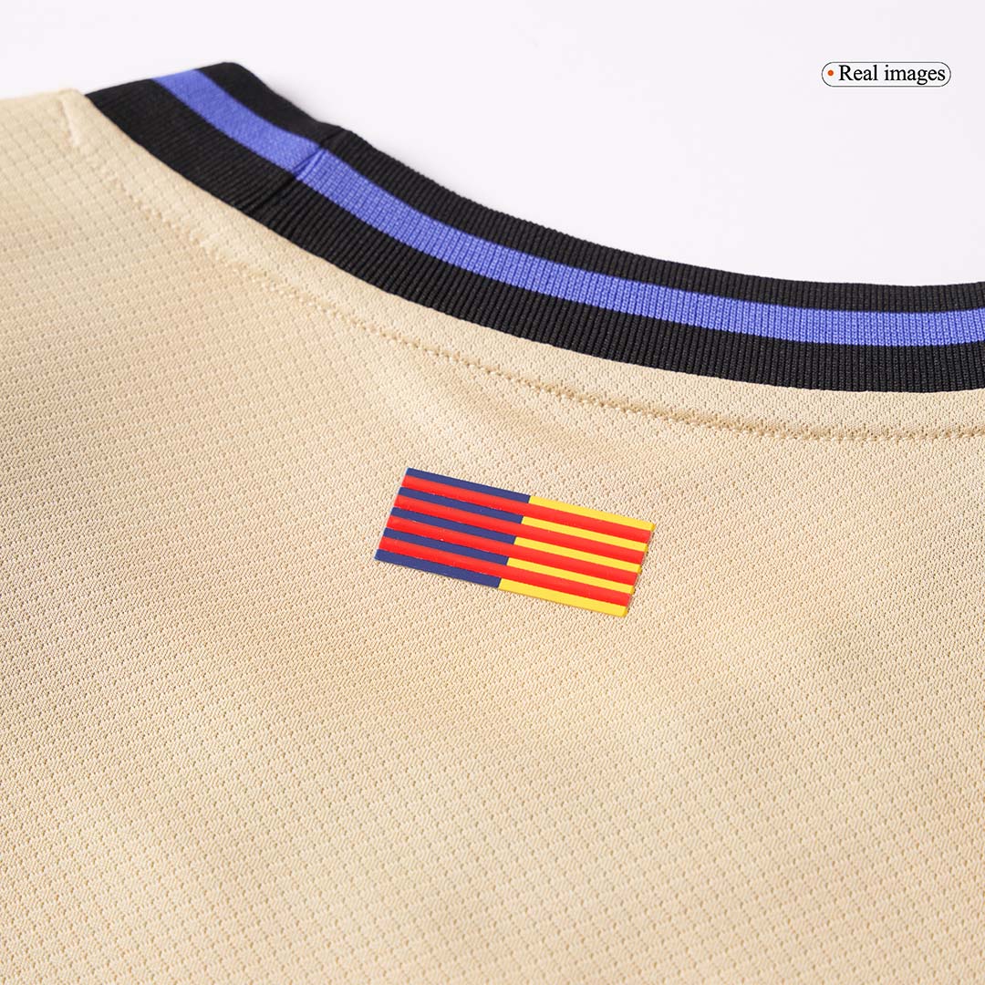 PEDRI #8 Barcelona Away Soccer Jersey 2025/26 Yellow - UCL