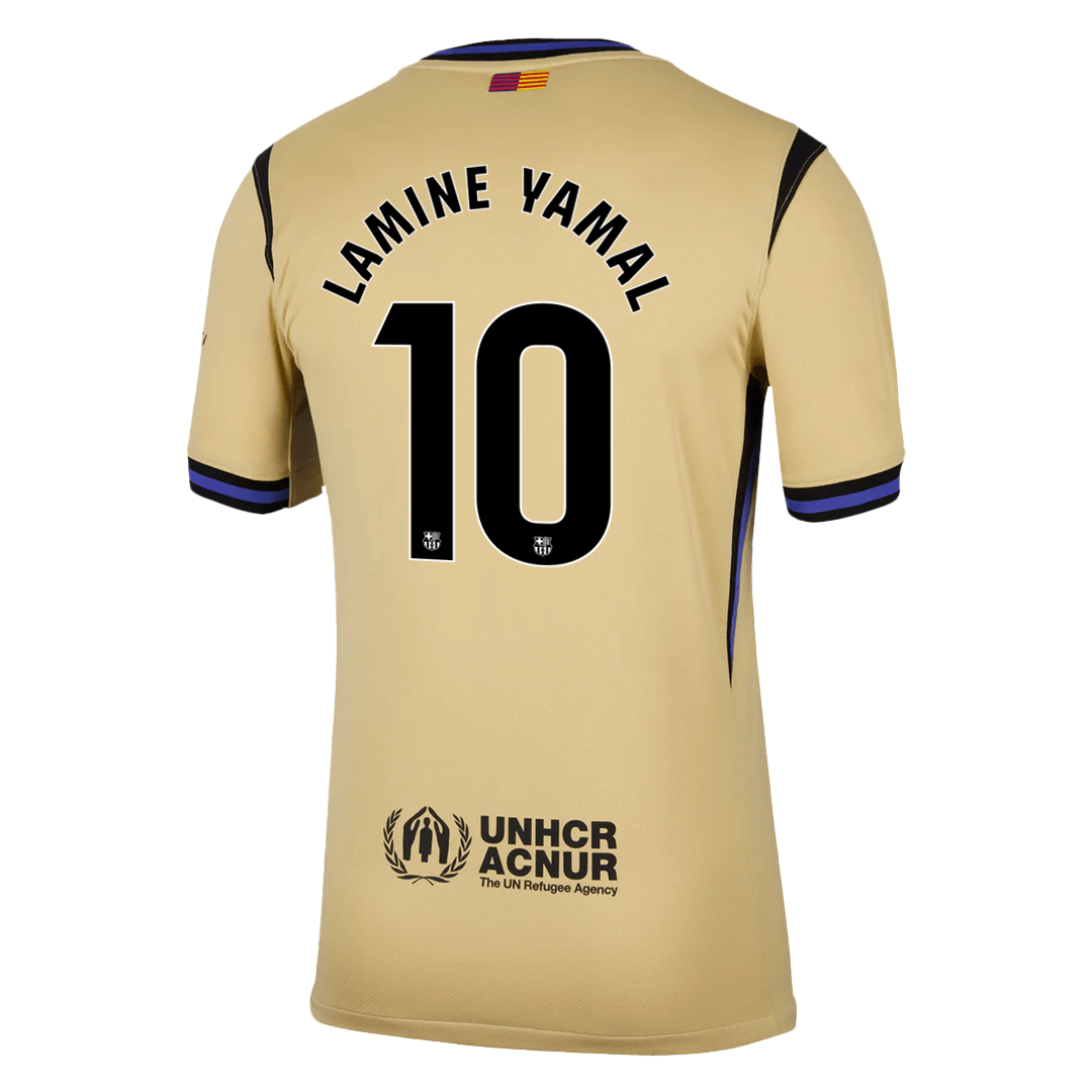 LAMINE YAMAL #10 Barcelona Away Soccer Jersey 2025/26 Yellow