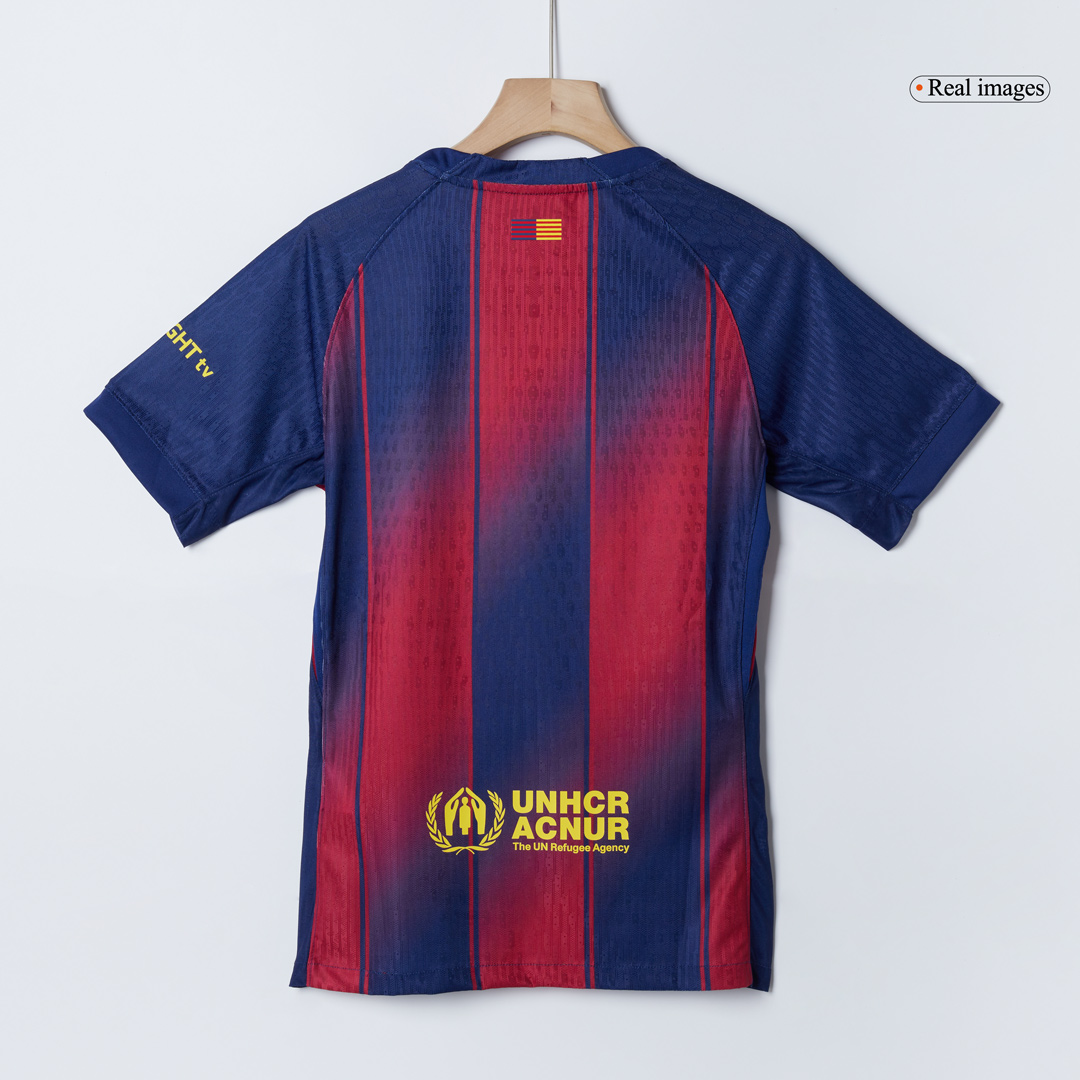 CUBARSÍ #2 Authentic Barcelona Home Soccer Jersey 2025/26 Red&Blue - UCL