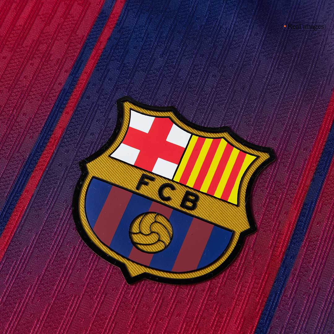 CUBARSÍ #2 Authentic Barcelona Home Soccer Jersey 2025/26 Red&Blue - UCL