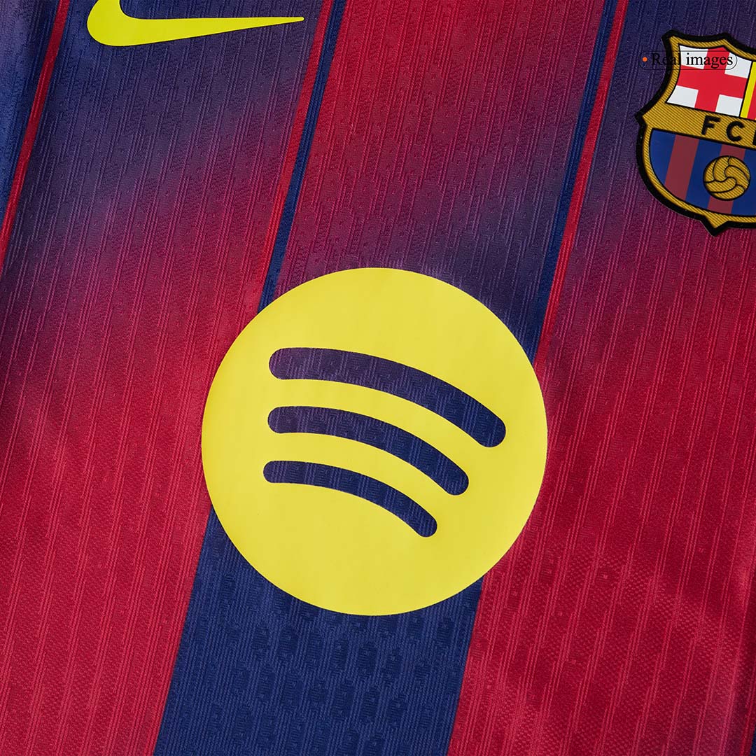 CUBARSÍ #2 Authentic Barcelona Home Soccer Jersey 2025/26 Red&Blue - UCL