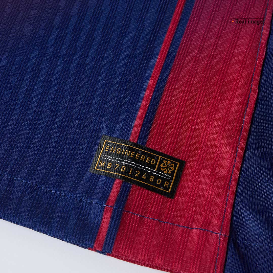 CUBARSÍ #2 Authentic Barcelona Home Soccer Jersey 2025/26 Red&Blue - UCL