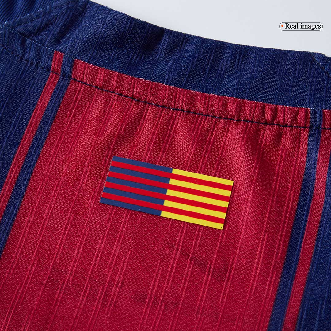 CUBARSÍ #2 Authentic Barcelona Home Soccer Jersey 2025/26 Red&Blue - UCL