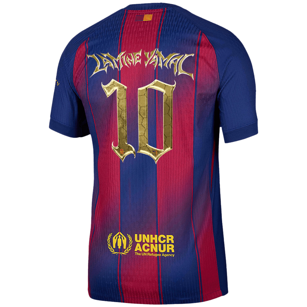 LAMINE YAMAL #10 Kopa Trophy Edition Authentic Barcelona Home Soccer Jersey 2025/26 Red&Blue