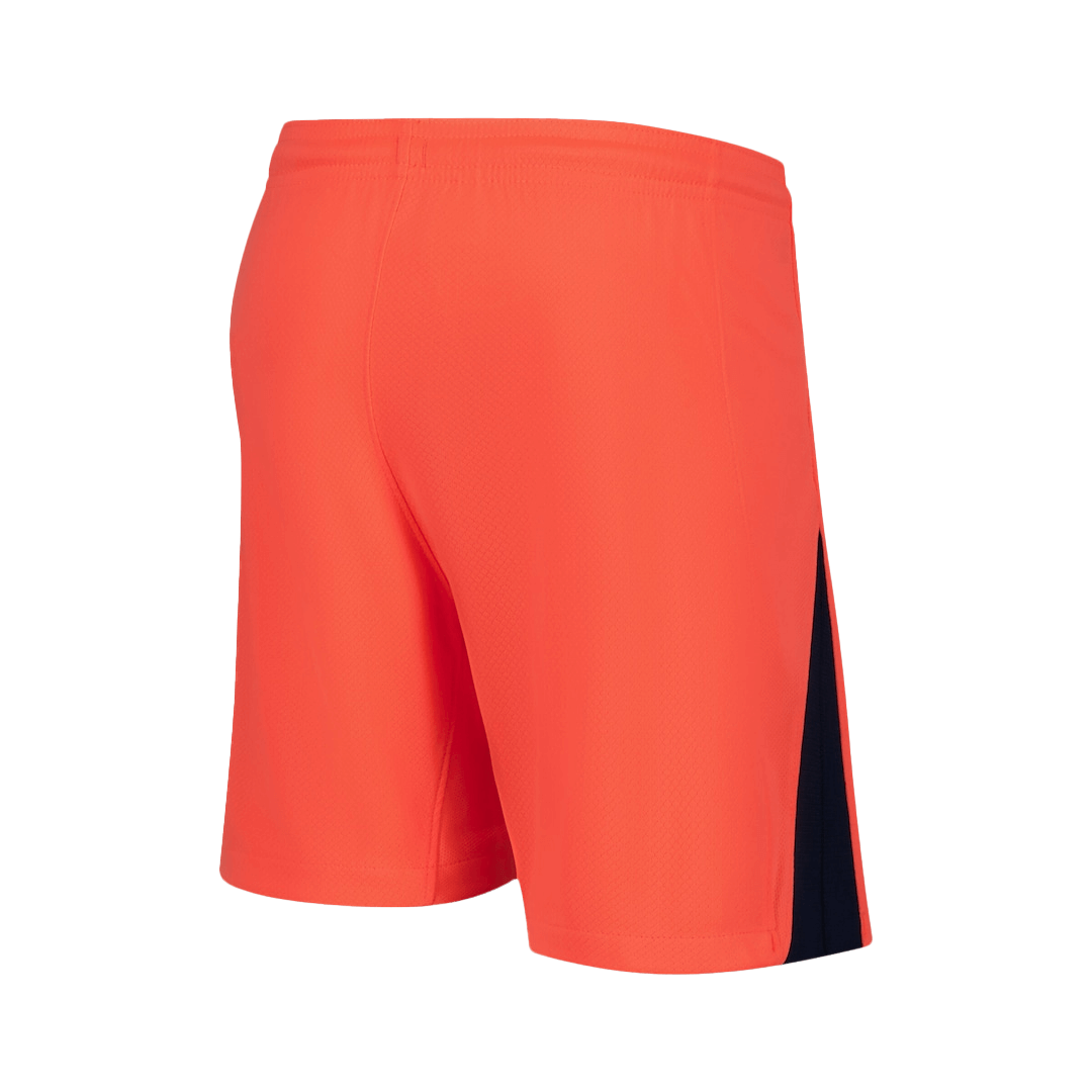 Barcelona Third Away Soccer Jersey Kit(Jersey+Shorts) 2025/26 Orange