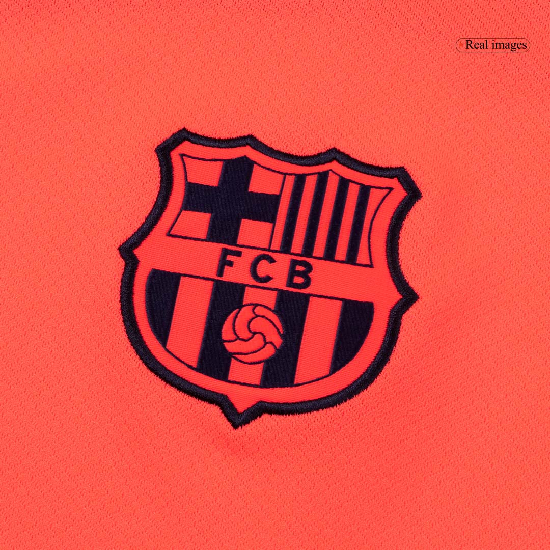 PEDRI #8 Barcelona Third Away Soccer Jersey 2025/26 Orange- UCL