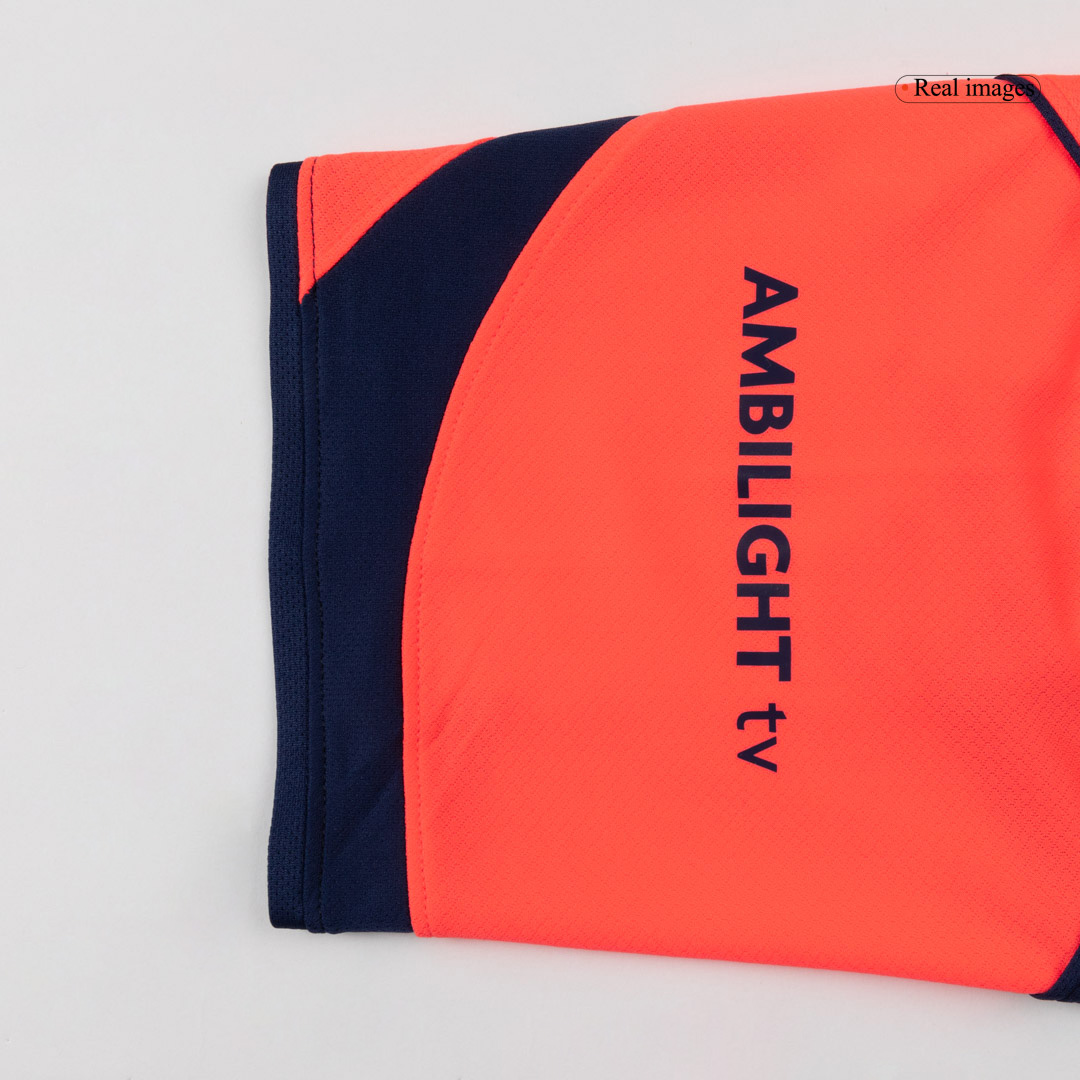 PEDRI #8 Barcelona Third Away Soccer Jersey 2025/26 Orange- UCL