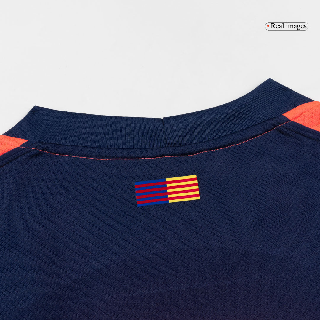 PEDRI #8 Barcelona Third Away Soccer Jersey 2025/26 Orange- UCL